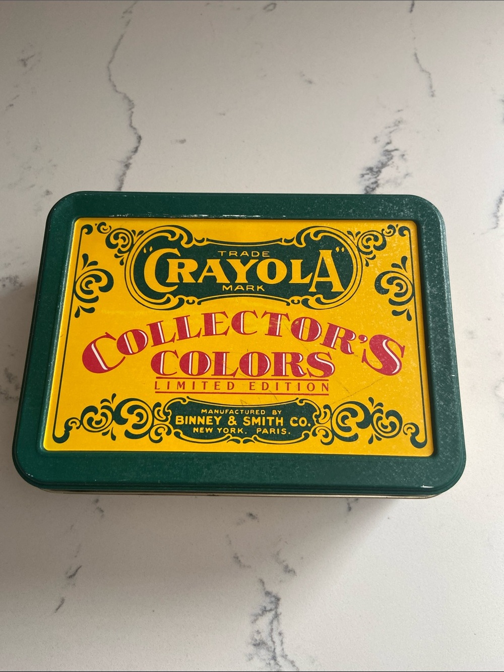 Vintage 1991 Crayola Collector’s Colors Limited Edition Tin